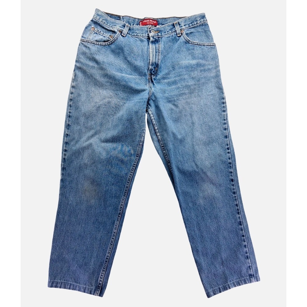 Levis 550 Vtg Jeans Mens 34x28 Blue Medium Wash Relaxed Fit Denim Pants See Desc